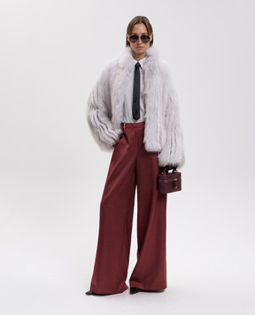 Elpidio Loffredo Gray fox fur coat VOL006AN19