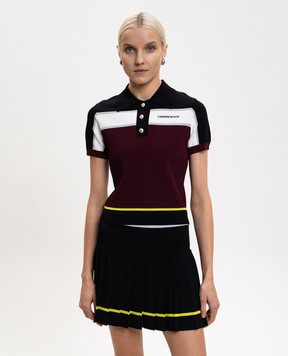 Casablanca Burgundy polo shirt with logo WSP26KW123301