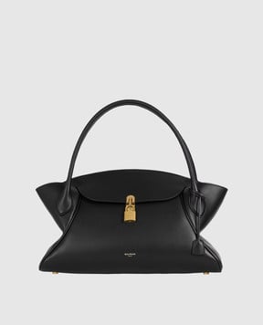 Balmain Black leather Pulse Day bag HN1DB068LTEX