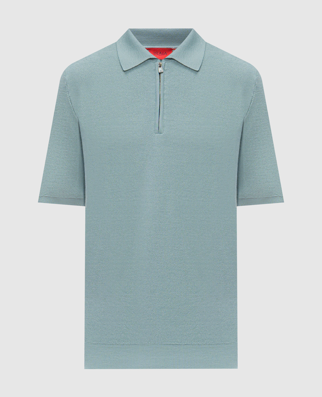 

Blue polo shirt made of wool, silk and cashmere ISAIA, Light blue