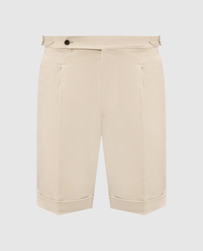 Pini Parma Beige shorts with lapels TRBERBEIGE