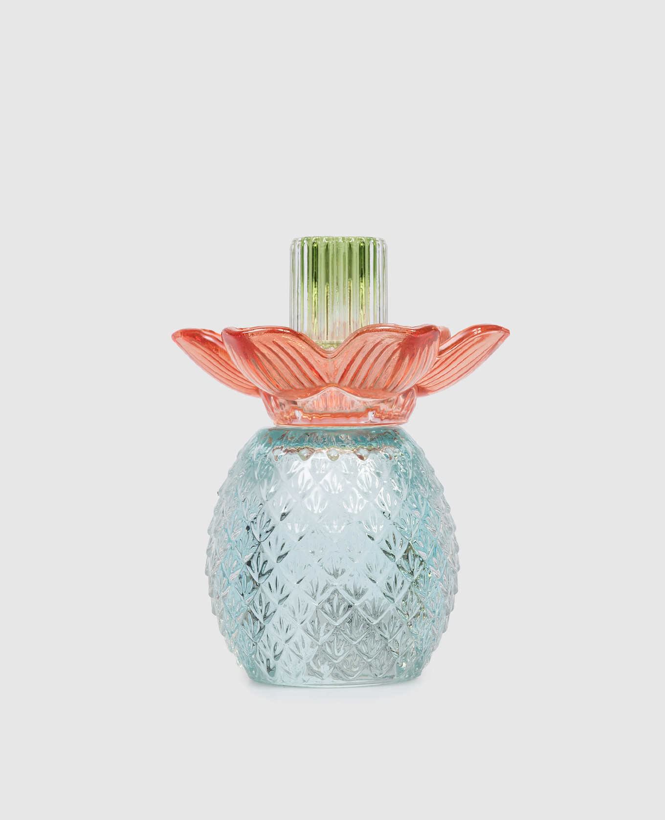 

Glass candlestick Flower EDG, White