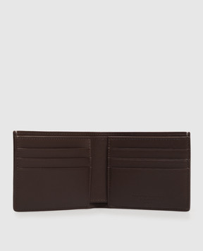 Brunello Cucinelli Brown leather wallet with embossed logo MWVEBU006