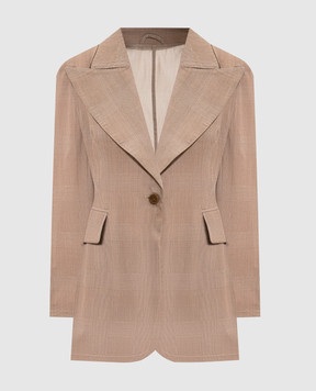 Ermanno Scervino Brown checked jacket D486I722WJV