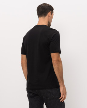 Stefano Ricci Black T-shirt with emblem SFRMNH6104920803