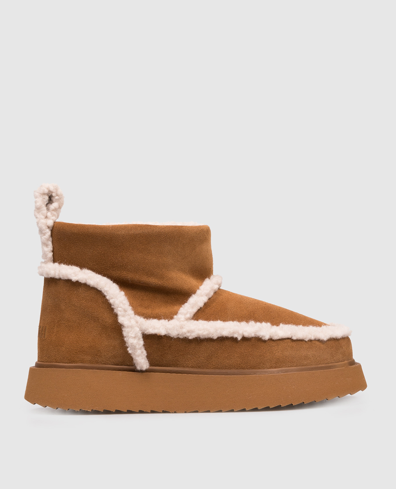 

Brown suede boots with fur Inuikii