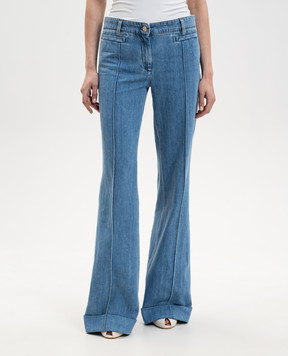 Missoni Blue flared jeans with cuffs DS26SI0LBW00ZB
