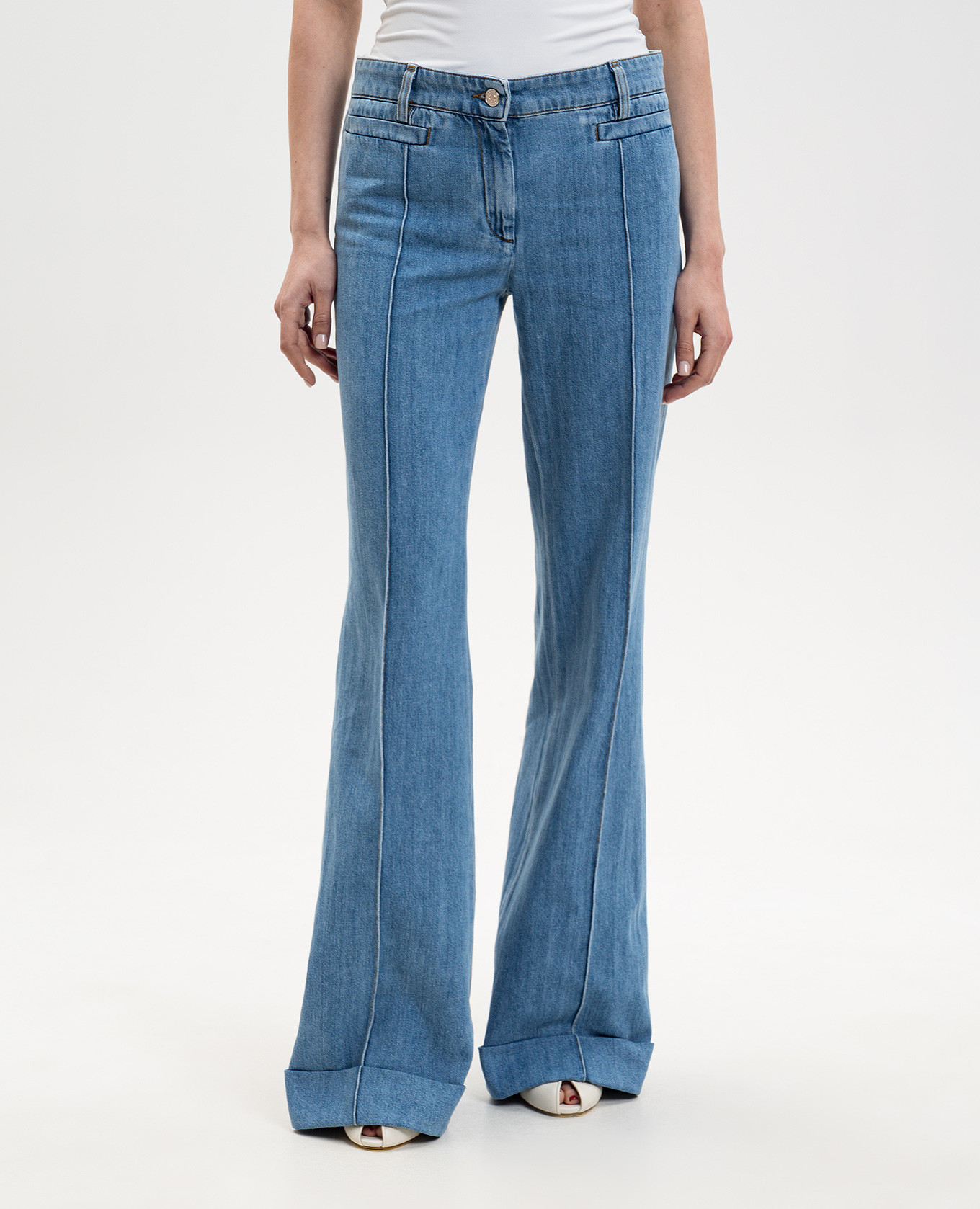 Blue flared jeans with cuffs Missoni 3