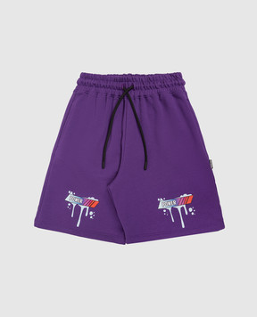 Sprayground Children's purple shorts Characters Fight SPY1281EPRPL