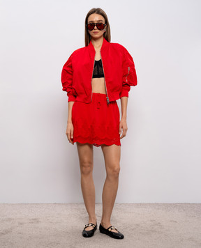 Ermanno Scervino Red reversible bomber jacket D480D301UUJ