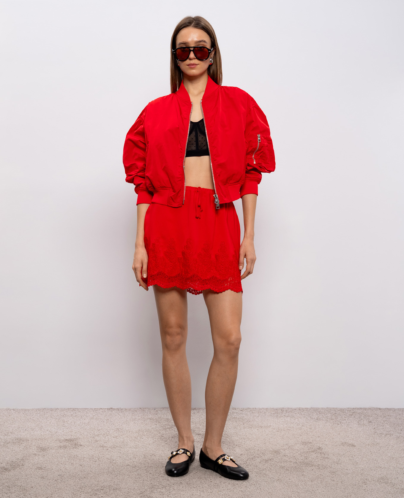 

Red reversible bomber jacket Ermanno Scervino