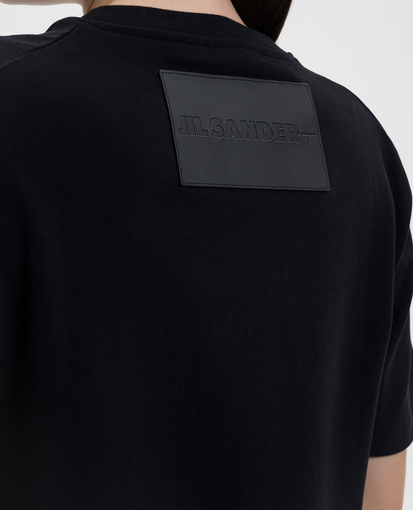 

Black T-shirt with logo patch Jil Sander