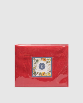 TESSITURA TOSCANA TELERIE Red linen tablecloth and napkin set TIZIANO NT120024040047