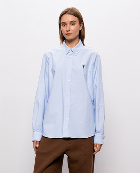 Ami Paris Blue shirt BFUSH063CO0031w