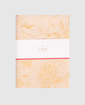 Le Jacquard Fraincais Yellow À l'orangerie linen tablecloth 31627