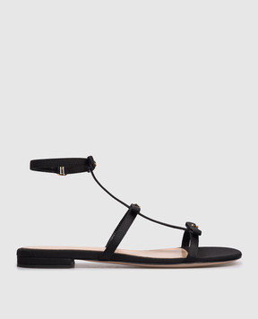 Gianvito Rossi Black sandals with emblem G3274905RIC
