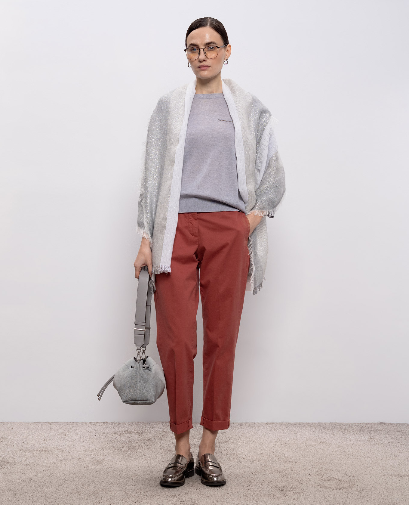 

Gray wool jumper Peserico, Grey