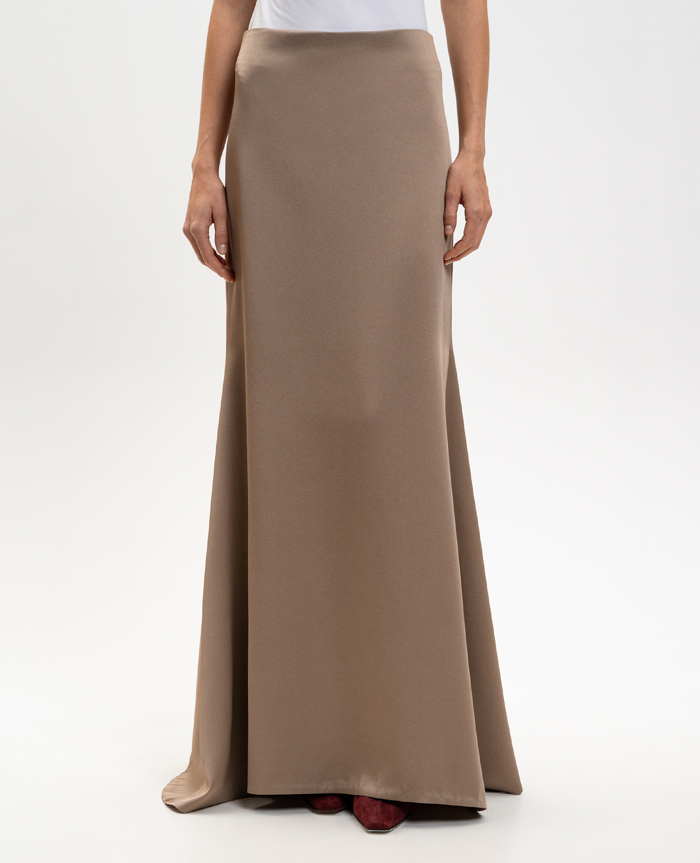 Beige maxi skirt Brunello Cucinelli 3