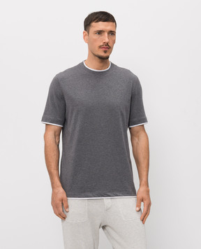 Brunello Cucinelli Gray T-shirt M0B137427