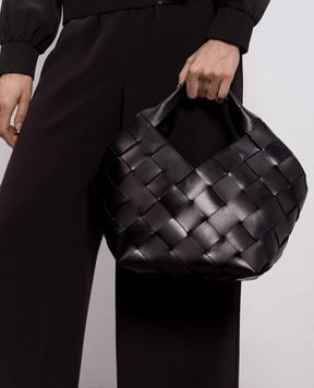 Dragon Botteghe black leather tote bag DGS68108
