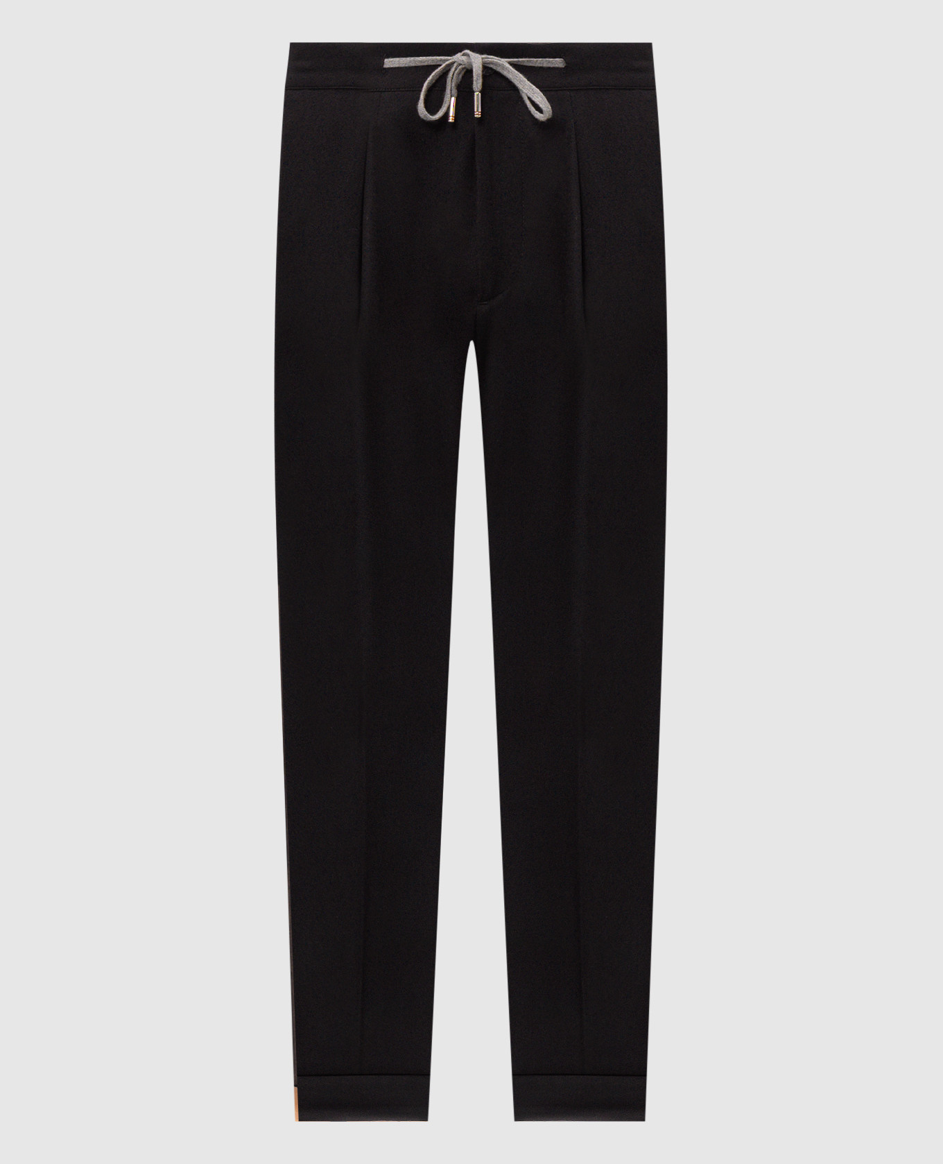 Black wool pants