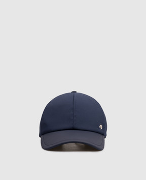 Stefano Ricci Blue combination cap with emblem MCV61NV15EPL001H