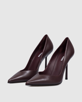 Le Silla Vivienne burgundy leather shoes 4216D090BXPPNEM