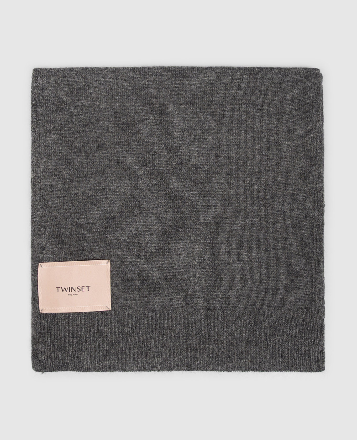 Gray scarf with wool Twinset