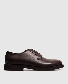 Peserico Brown leather derby shoes R79087C0CC919