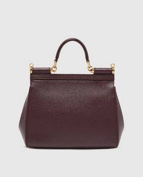 Dolce&Gabbana Purple leather bag Sicily BB6002B1001