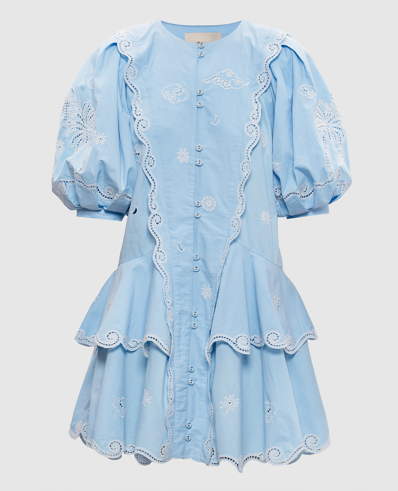 

Maizy blue dress with embroidery Alemais, Light blue