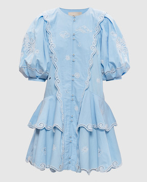 Alemais Maizy blue dress with embroidery 6131D