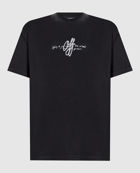 Off-White Gray Stroke T-shirt 2FA00440T