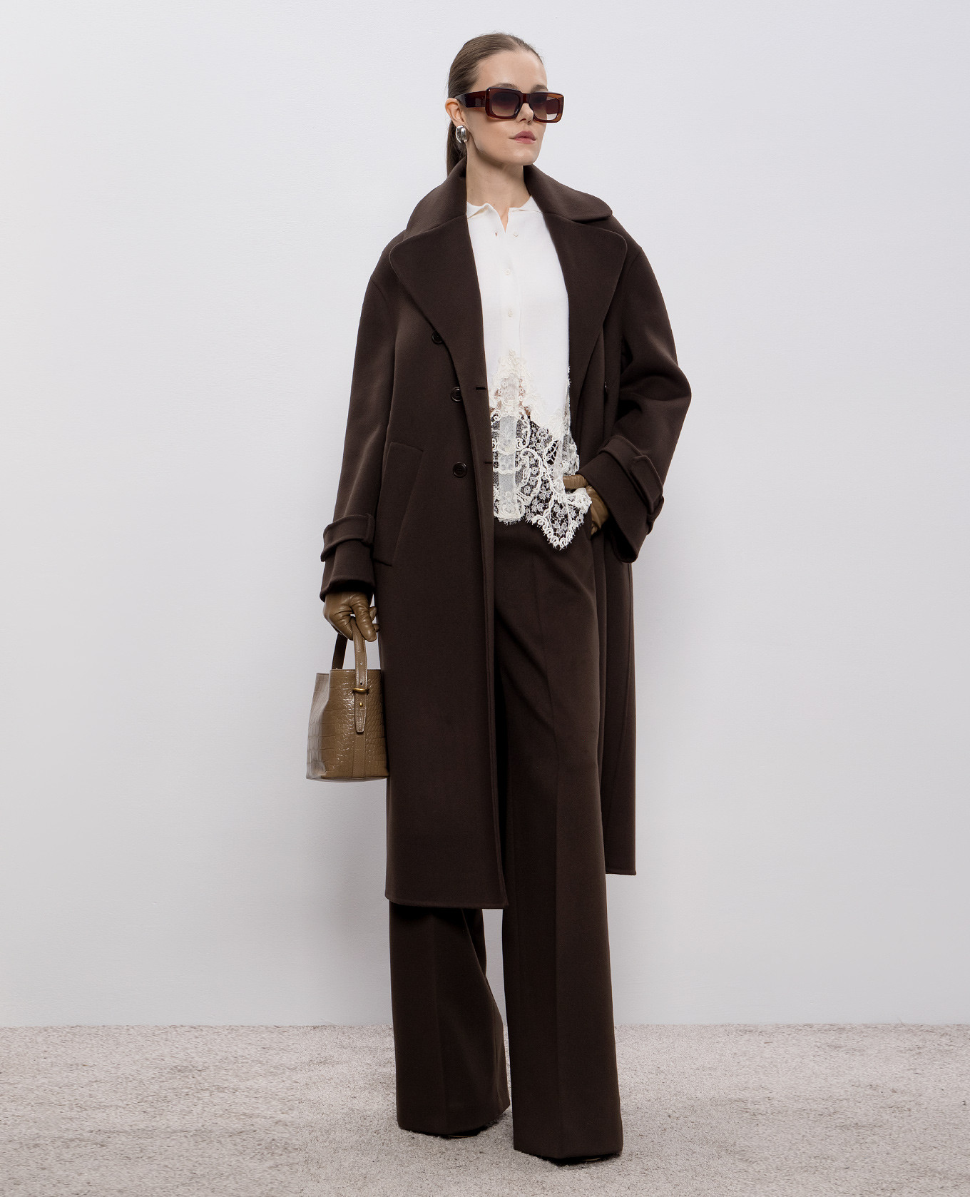 Brown wool pants Ermanno Scervino 2