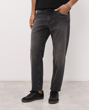 Dolce&Gabbana Gray jeans with a worn effect GP23KDG8PJ5
