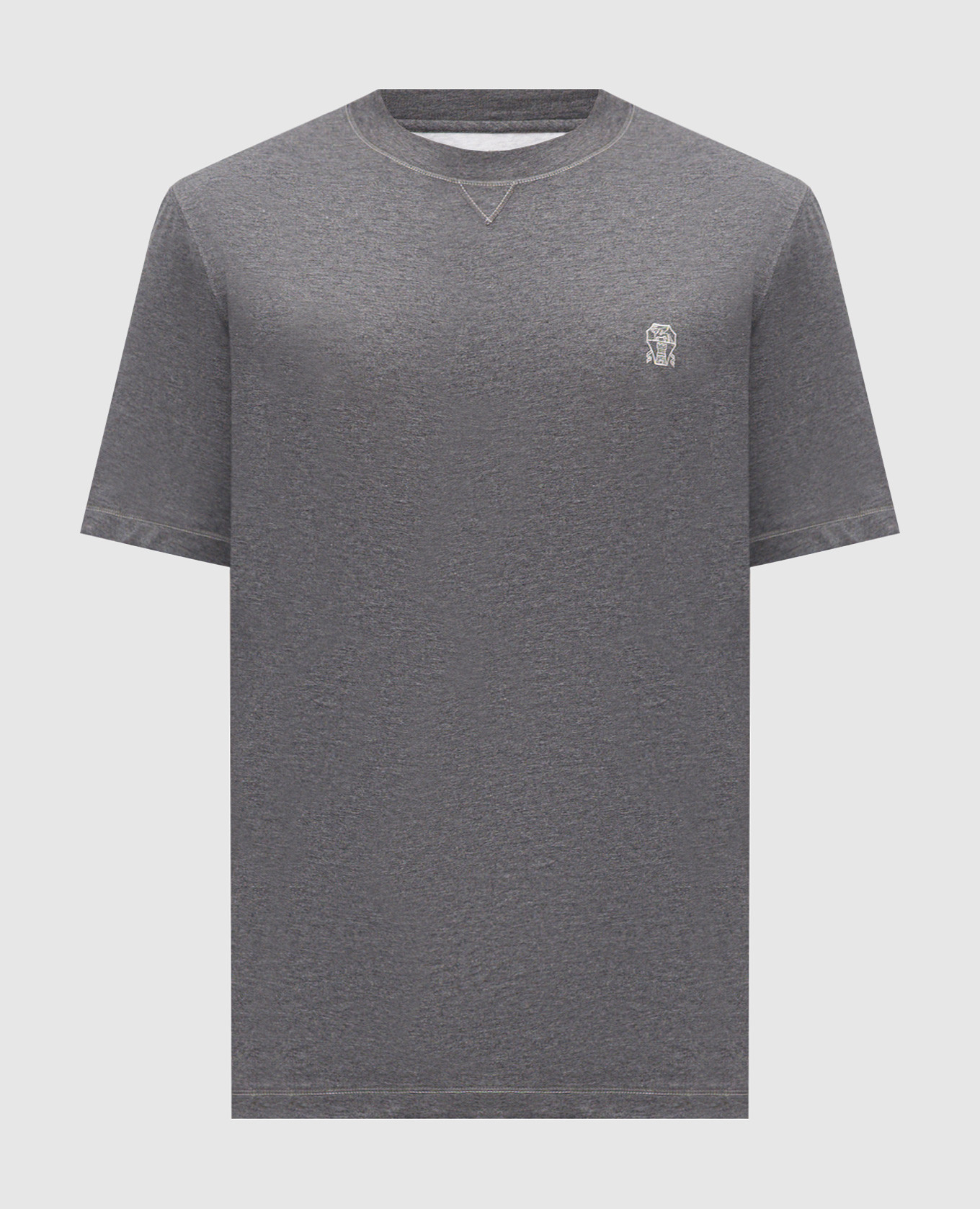 

Grey melange T-shirt Brunello Cucinelli