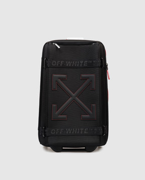 Off-White Black suitcase with Arrow logo patch OMNG004S26FAB002