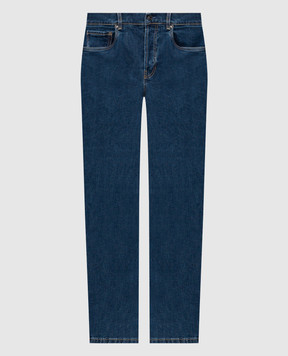 Pini Parma Blue jeans with logo patch PINIJEAMBL