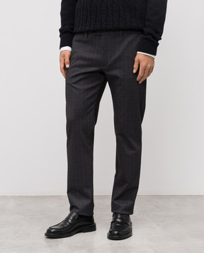Florentino Gray checked pants 225568522710