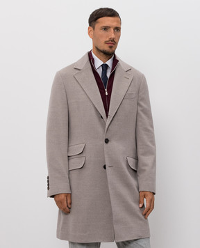 Brunello Cucinelli Gray wool coat MV4679039