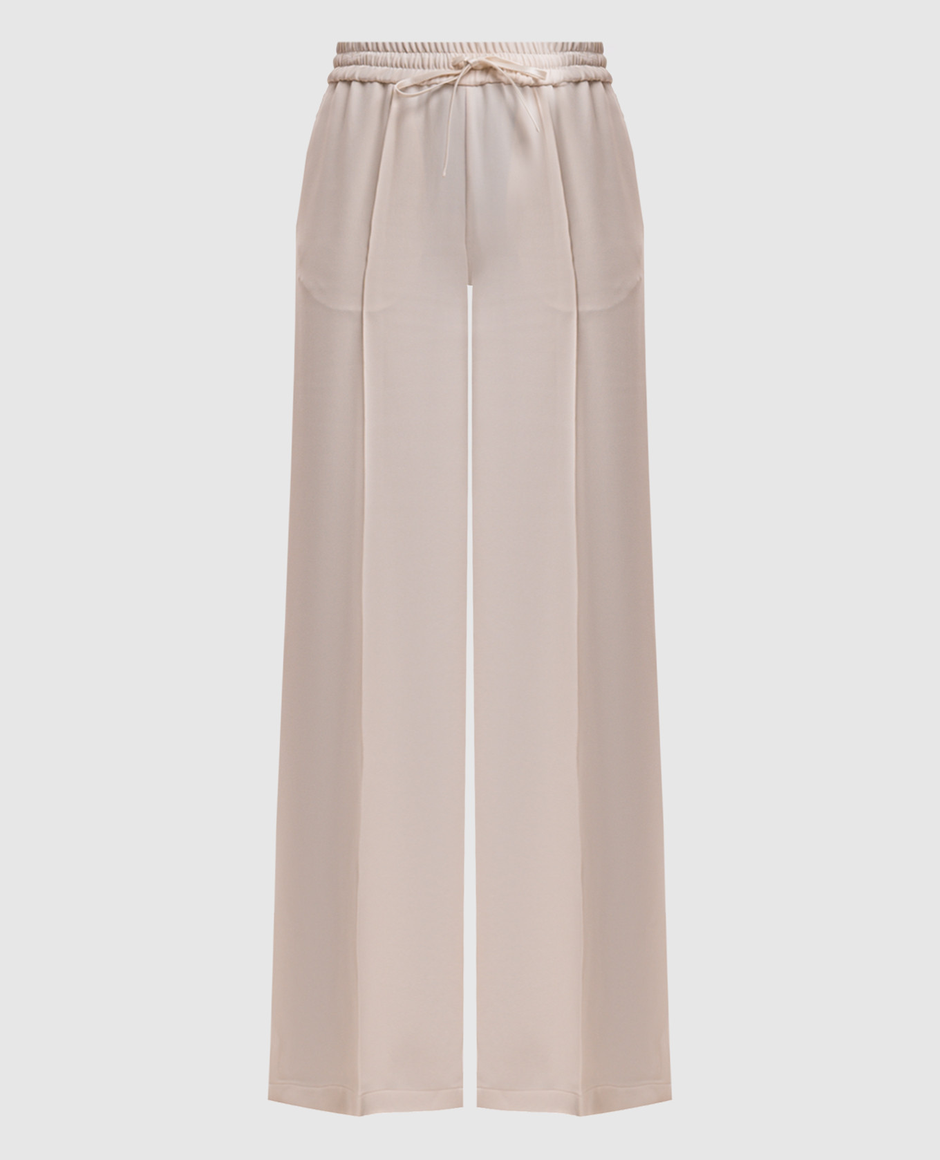 Beige silk pants Valentino