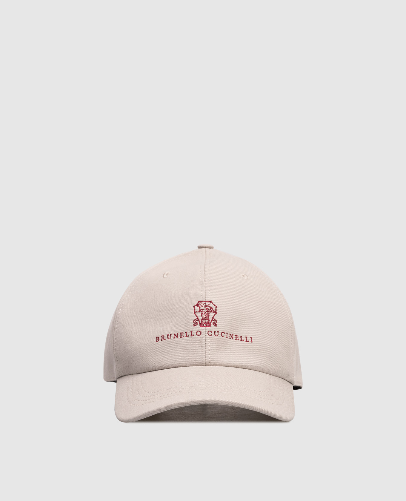 Gray cap with logo embroidery
