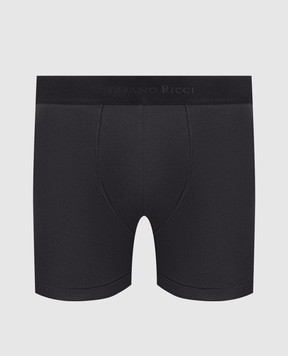 Stefano Ricci Black boxer briefs with logo pattern BXM22SICOTT