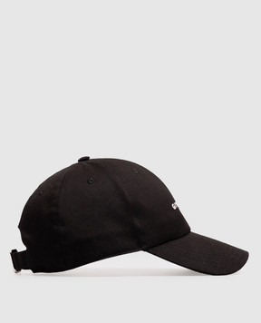 Givenchy Black cap with contrasting logo embroidery BPZ0CAP0C4