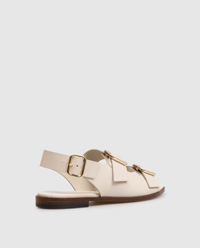 Doucal's Ivory leather sandals DD8770DEGNUF073