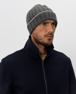 Brunello Cucinelli Gray cashmere hat M2240900