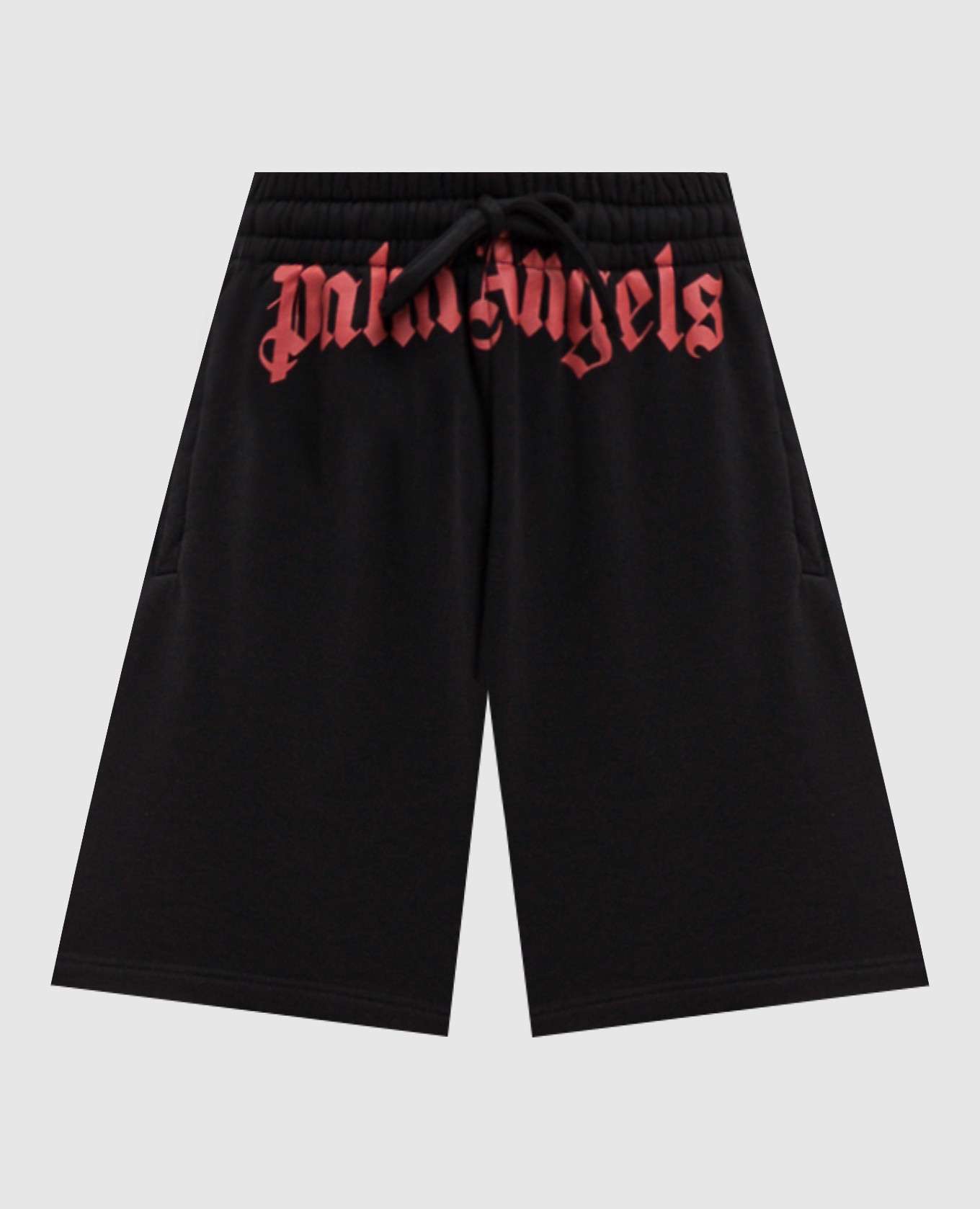 Schwarze Shorts mit Logodruck