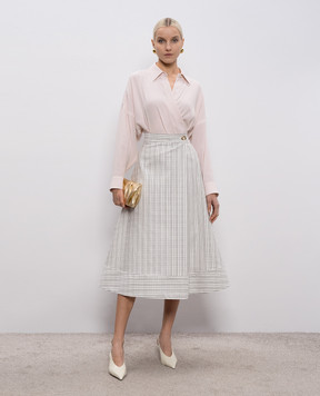 Agnona Pink blouse with a silk scent TD1105YU5074