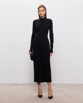 Dolce&Gabbana Black dress with wool F632PTFUGVS