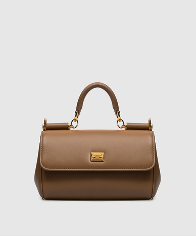 Brown leather bag My Sicily